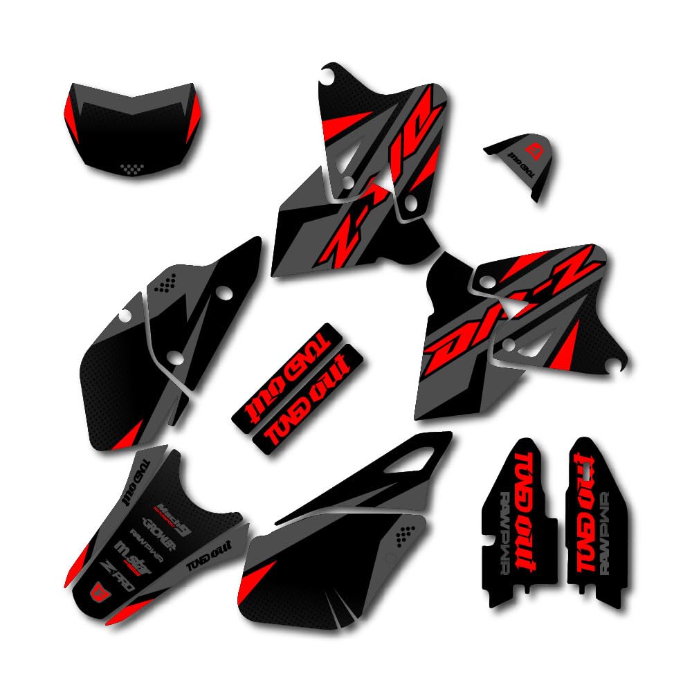 Amazon.com: Gray & Red Shift Graphics Kit fits Suzuki DRZ400SM